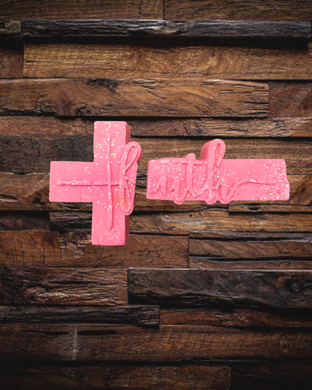 Pink Faith Cross Wax Melt