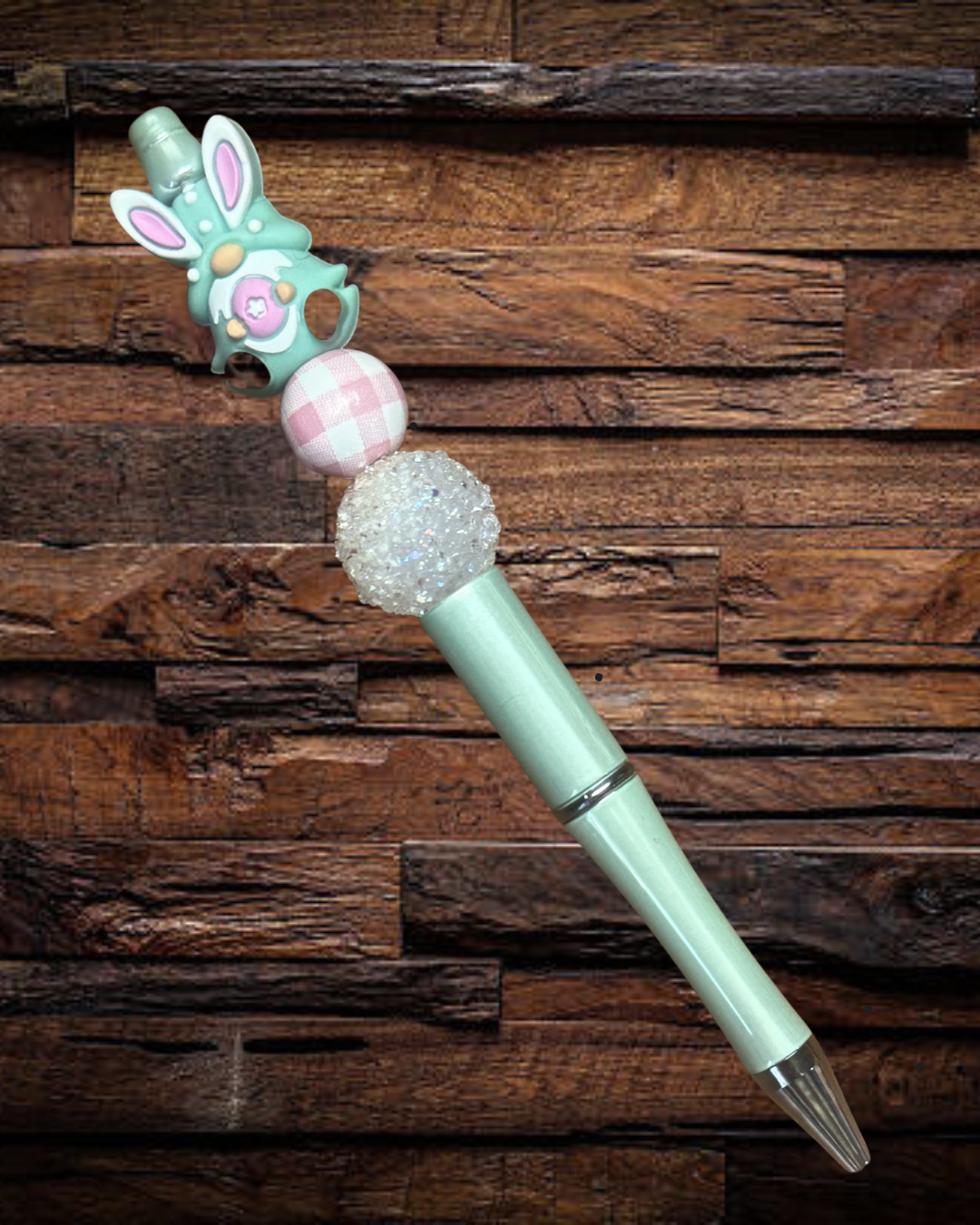 Gnome With Pink Easter Egg Pen