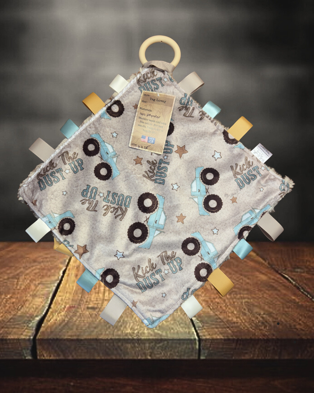 Monster Truck Lovie with Teething Ring