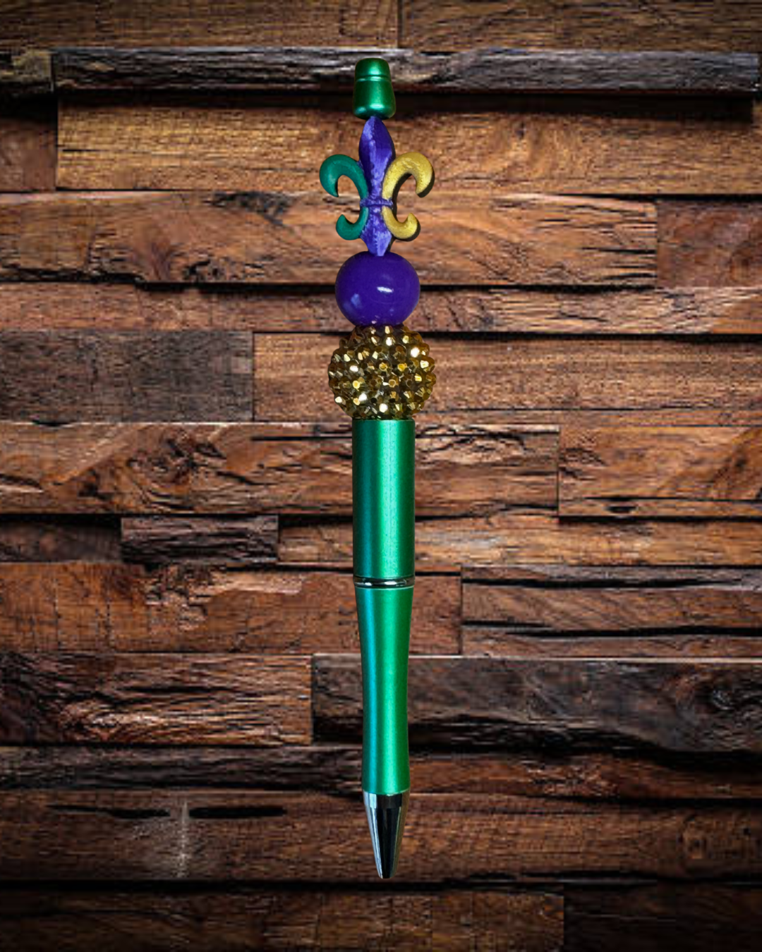 Mardi Gras Fleur De Lis Pen