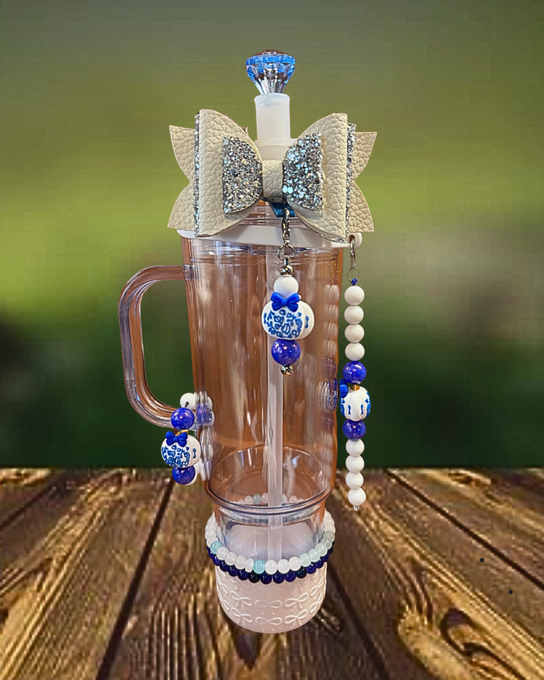 Blue Floral Pumpkin Collection