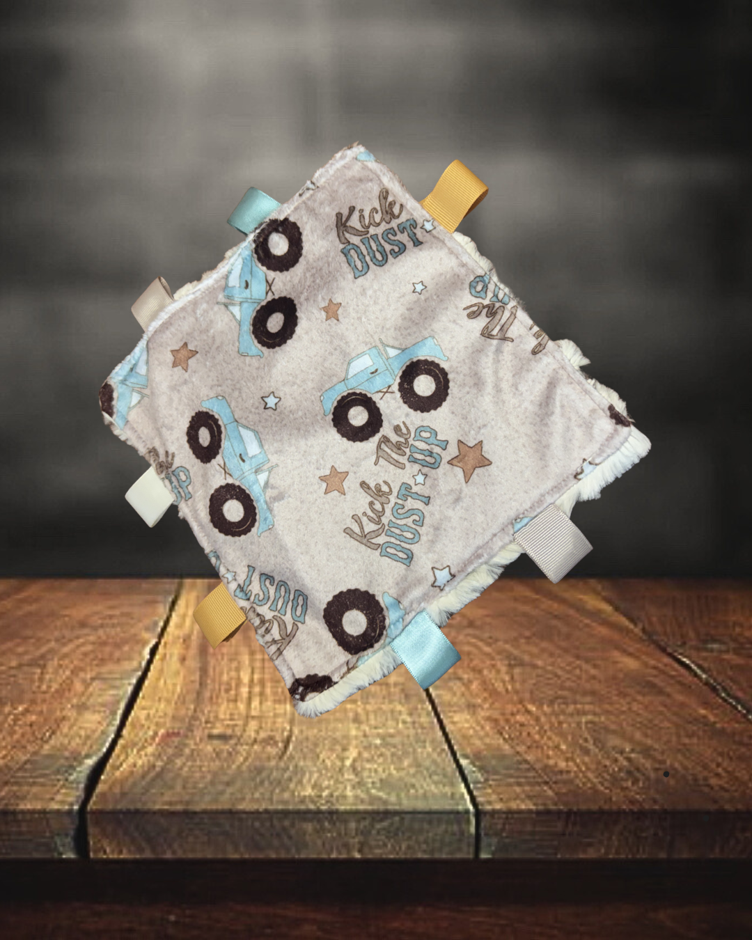 Blue Monster Truck Crinkle Lovie/Toy