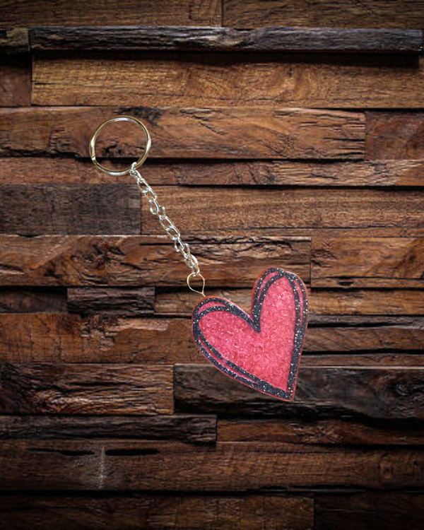 Mini Heart Keychain Freshie - Clean Cotton Scent