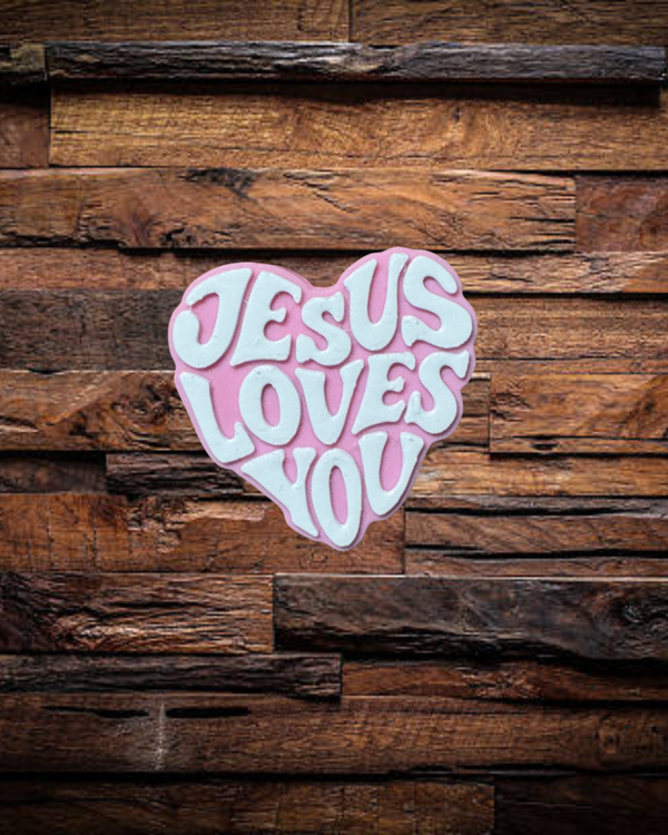 Jesus Loves You Straw Topper