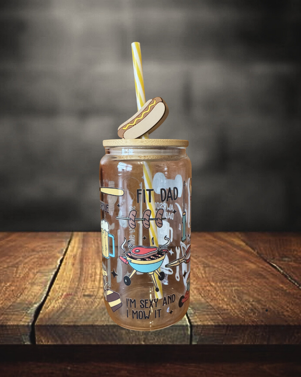 Father’s 16 oz Glass Tumbler