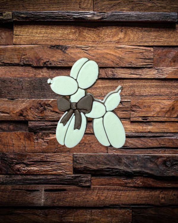 Balloon Dog Straw Charm