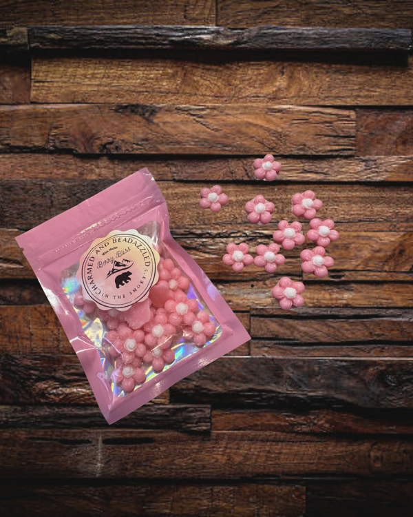 Pink Flower Soy Wax Melts - Berry Bliss Scent