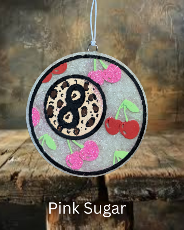 8 Ball Cherries Freshie - Pink Sugar Scent
