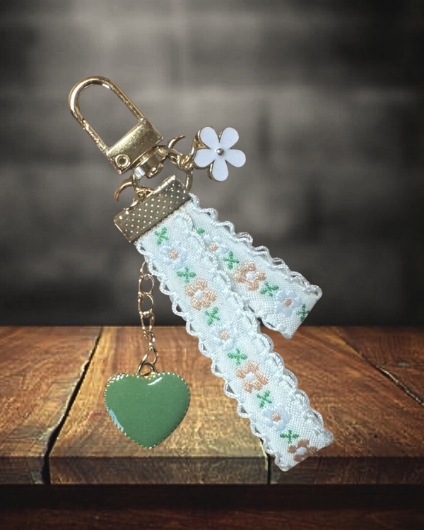 Green Floral Keychain/Bagcharm