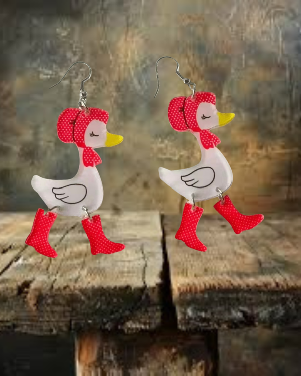 Goose Earrings