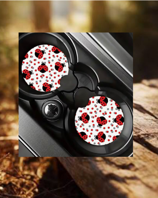 Ladybug Car Coasters