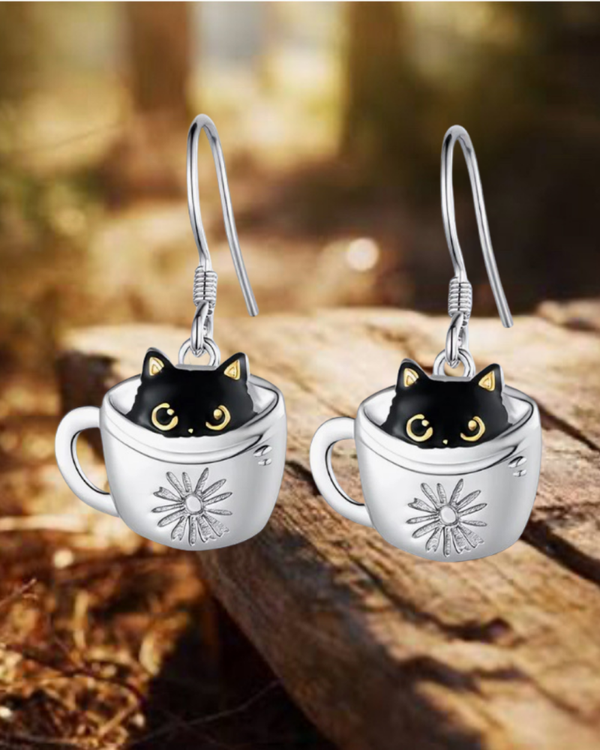 Coffee Cat Earrings