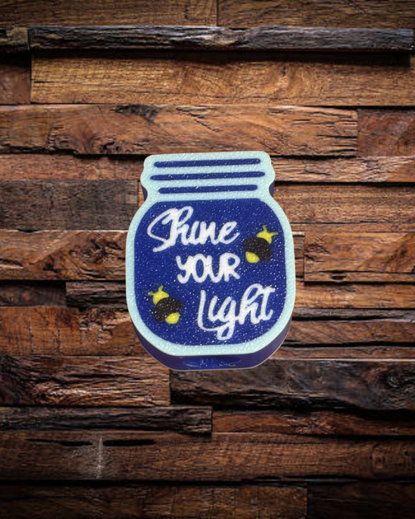 Shine Your Light Straw Charm