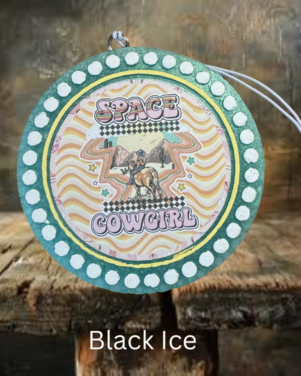 Space Cowgirl Freshie - Black Ice Scent