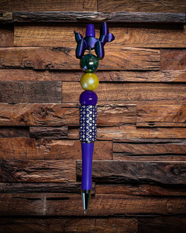 Mardi Gras Purple Balloon Dog Pen