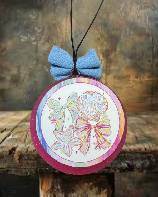 Bows and Seashells Freshie - Coco Cabana