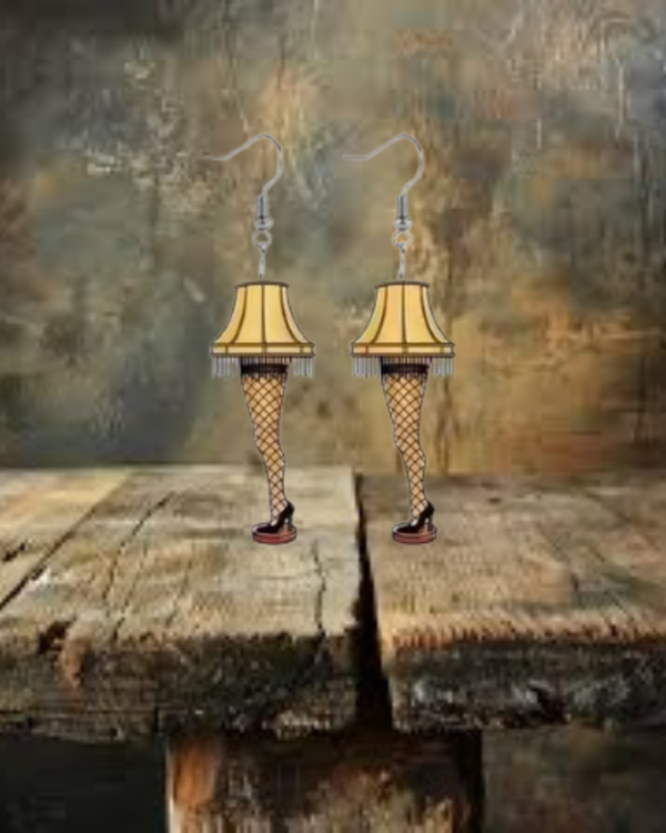 Christmas Leg Lamp Earrings