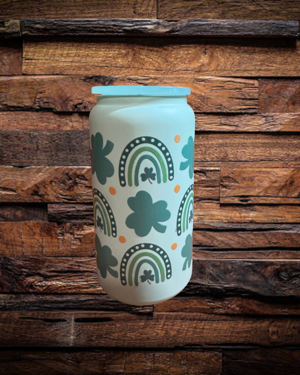 Four Leaf Clover Stainless Steel 16oz. Tumbler