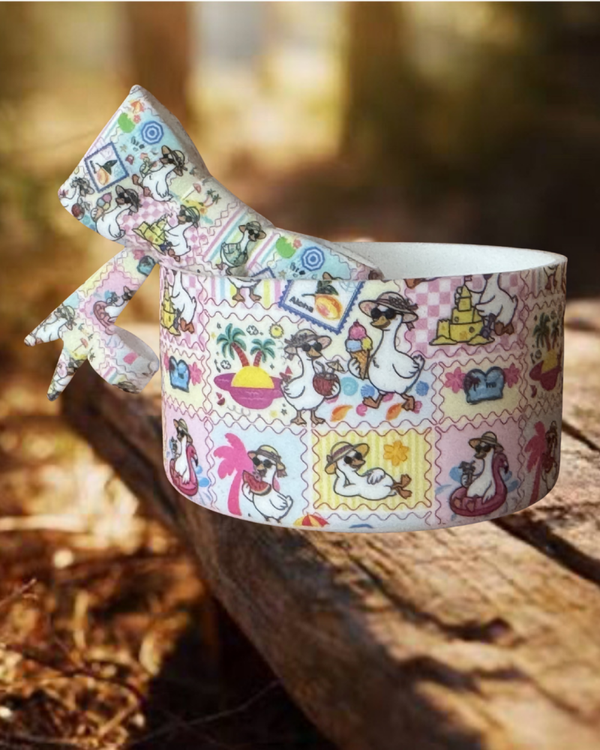 Goose Tumbler Boot and Straw Topper Bow Set