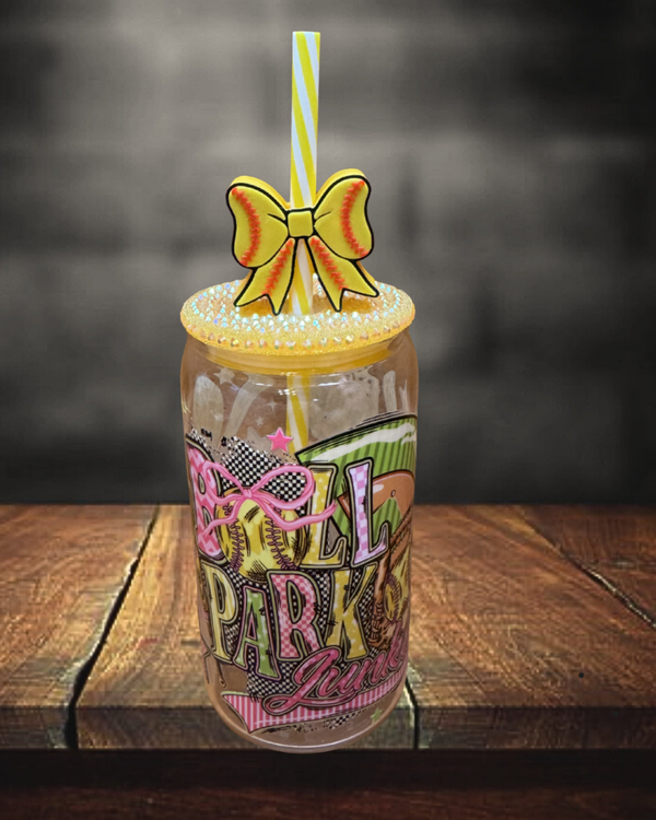 16 oz. Glass Ballpark Tumbler