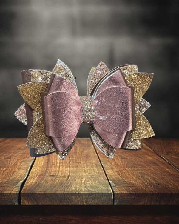 Rose Gold Large Straw Charm