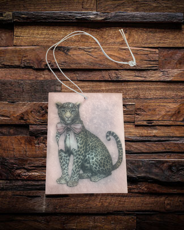 Pink Leopard Felt Freshie - Scent Wildtribe