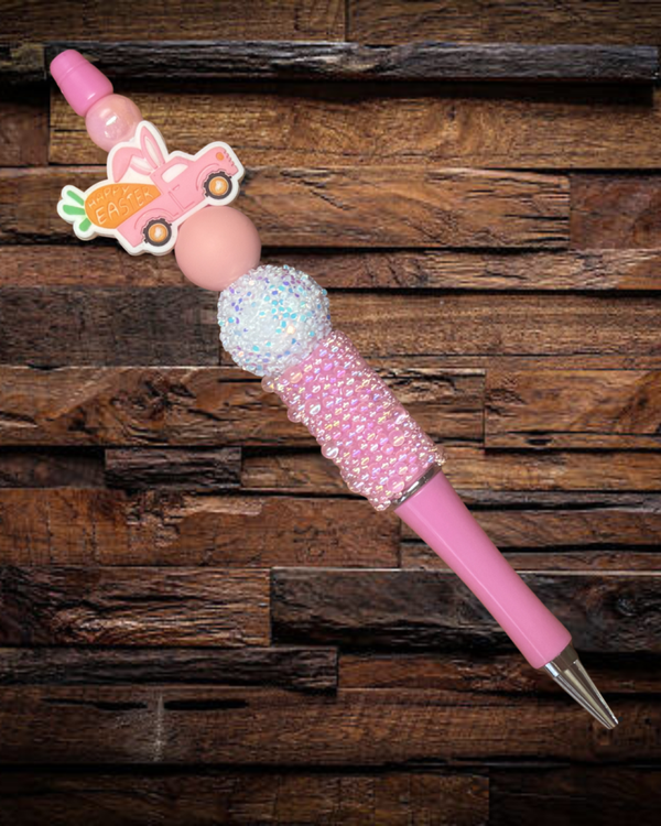 Pink Truck With Carrot Easter Truck Pen
