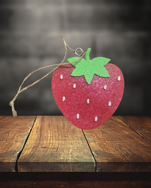 Red Strawberry Freshie - Clean Cotton Scent