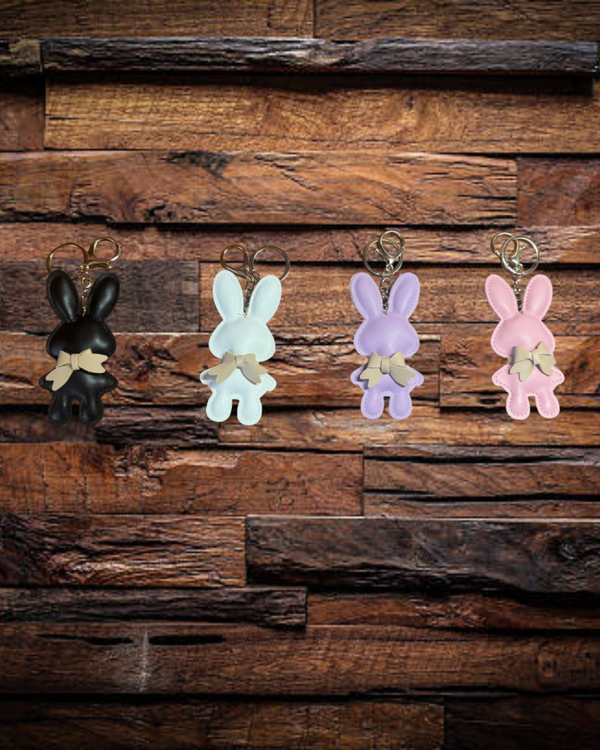 Leather Bunny Keychain/BagCharms