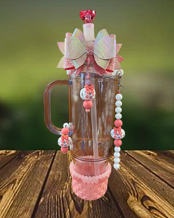 Pink Floral Pumpkin Collection