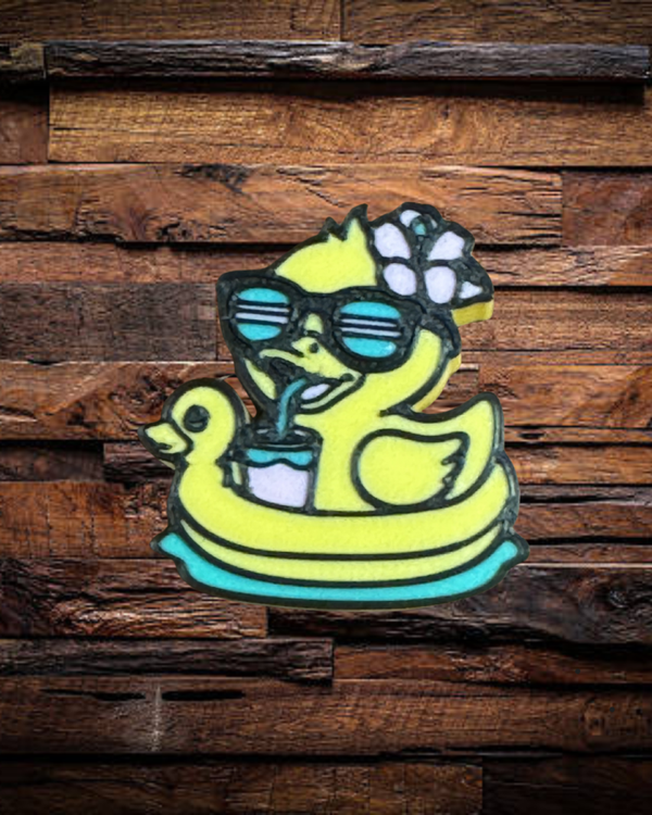 Yellow Ducky Straw Charm