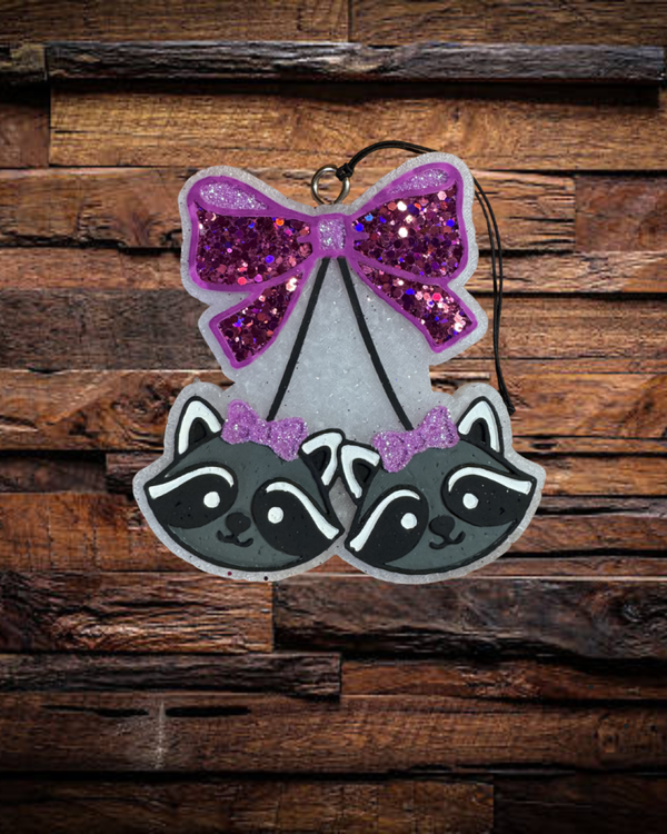 Raccoon Cherries Freshie - Peppermint Scent