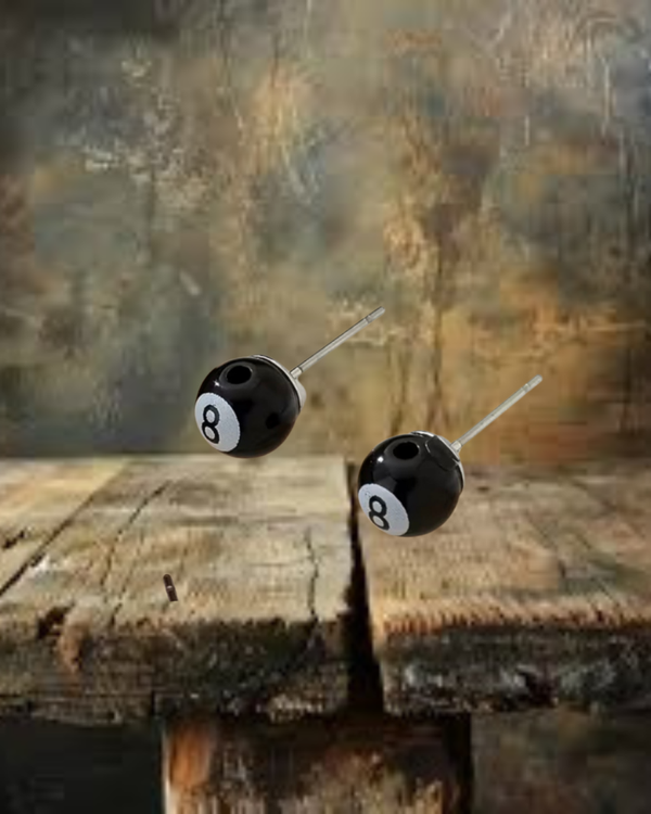 8 Ball Earrings