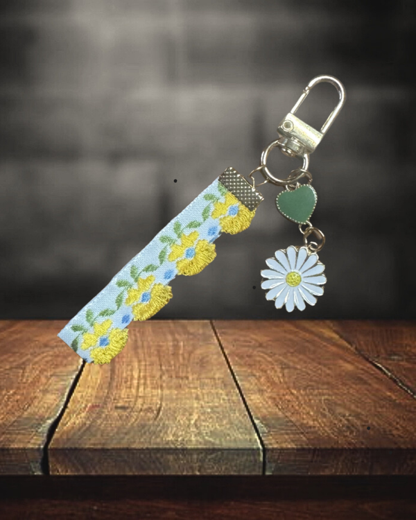 Yellow Floral Keychain/Bagcharm