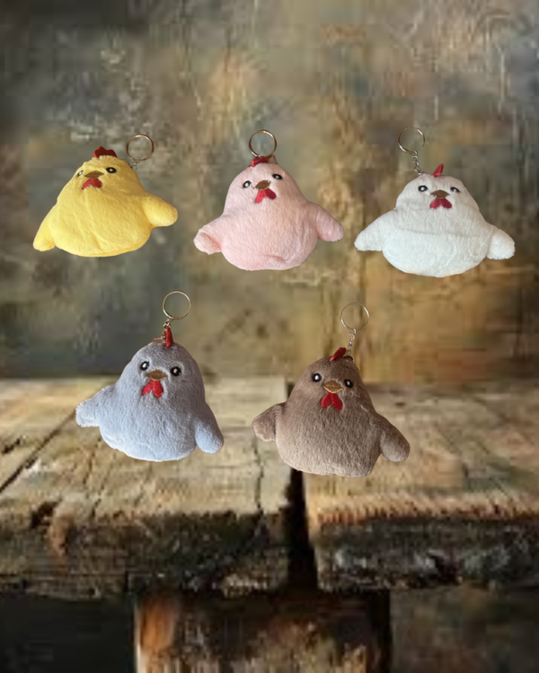 Chicken Plush Keychain/ Bag Charm