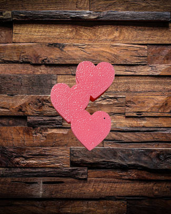 3 Hearts Straw Charm - 8mm