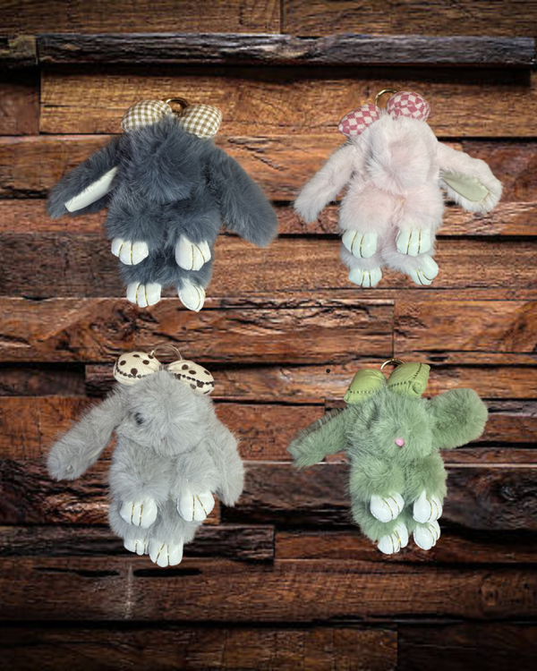 Large Furry Bunny Keychain/Bagcharms