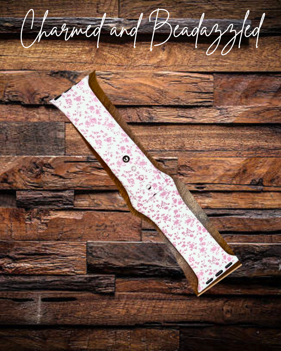 Pink Floral Apple Watch Band