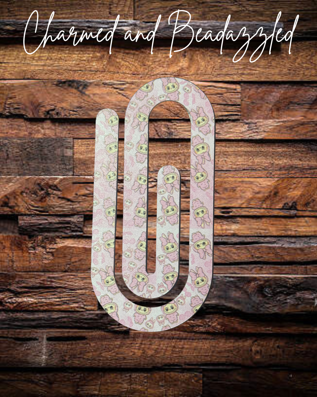 Cute Pink Monster Jumbo Paper Clip