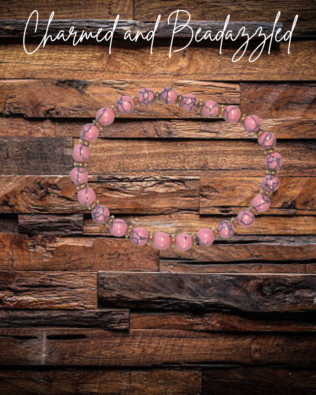 Pink Marble Tumbler Bracelet