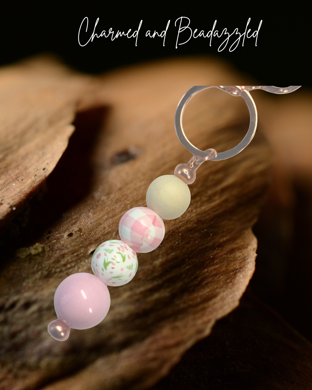 Pink Spring Keychain/ Bag Charm