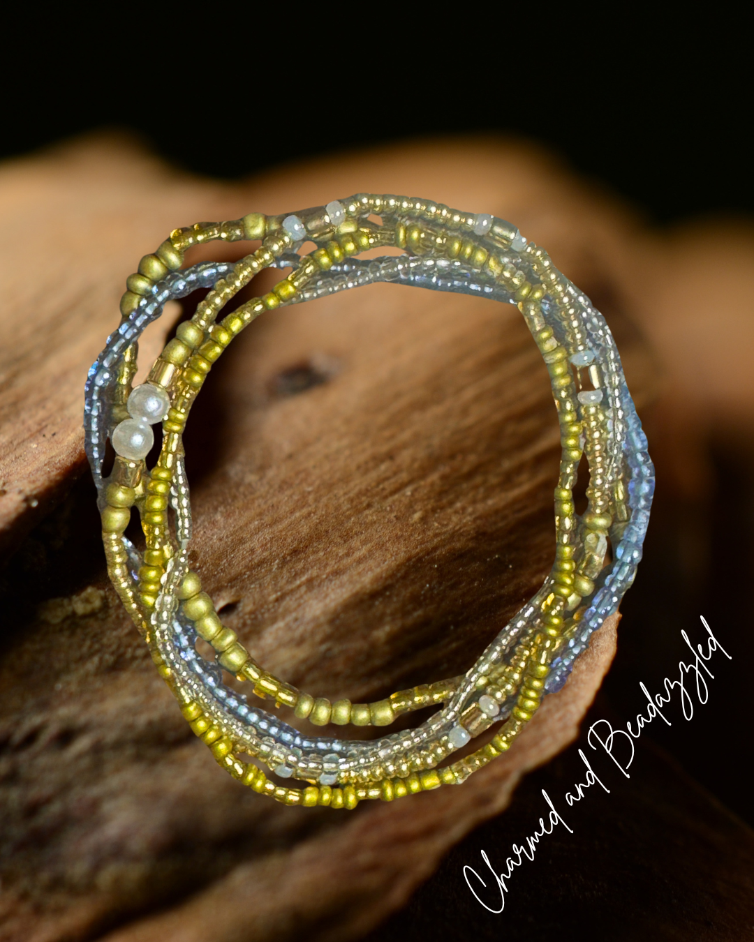 Gold Tumbler Bracelet Stack