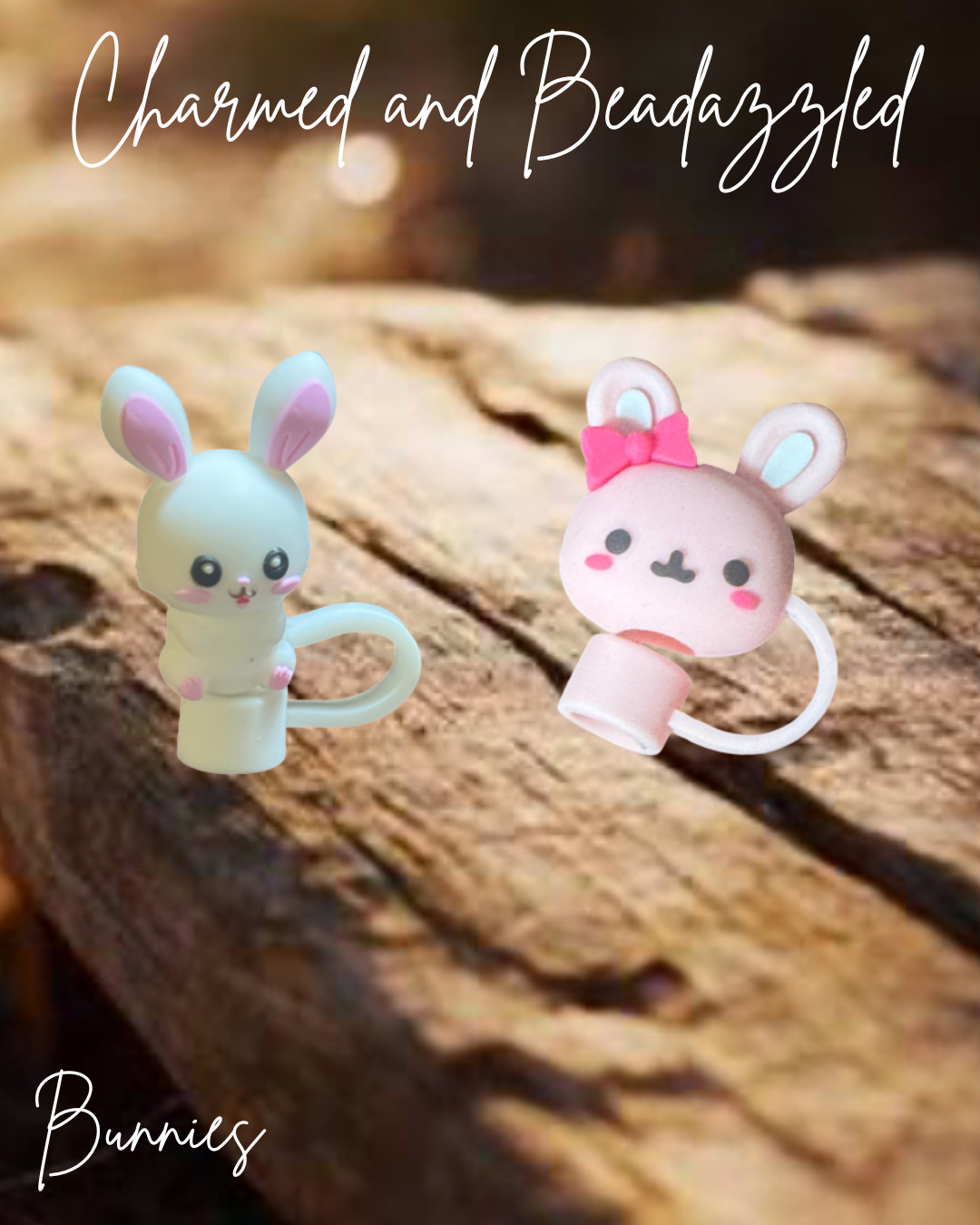 Bunny Straw Toppers