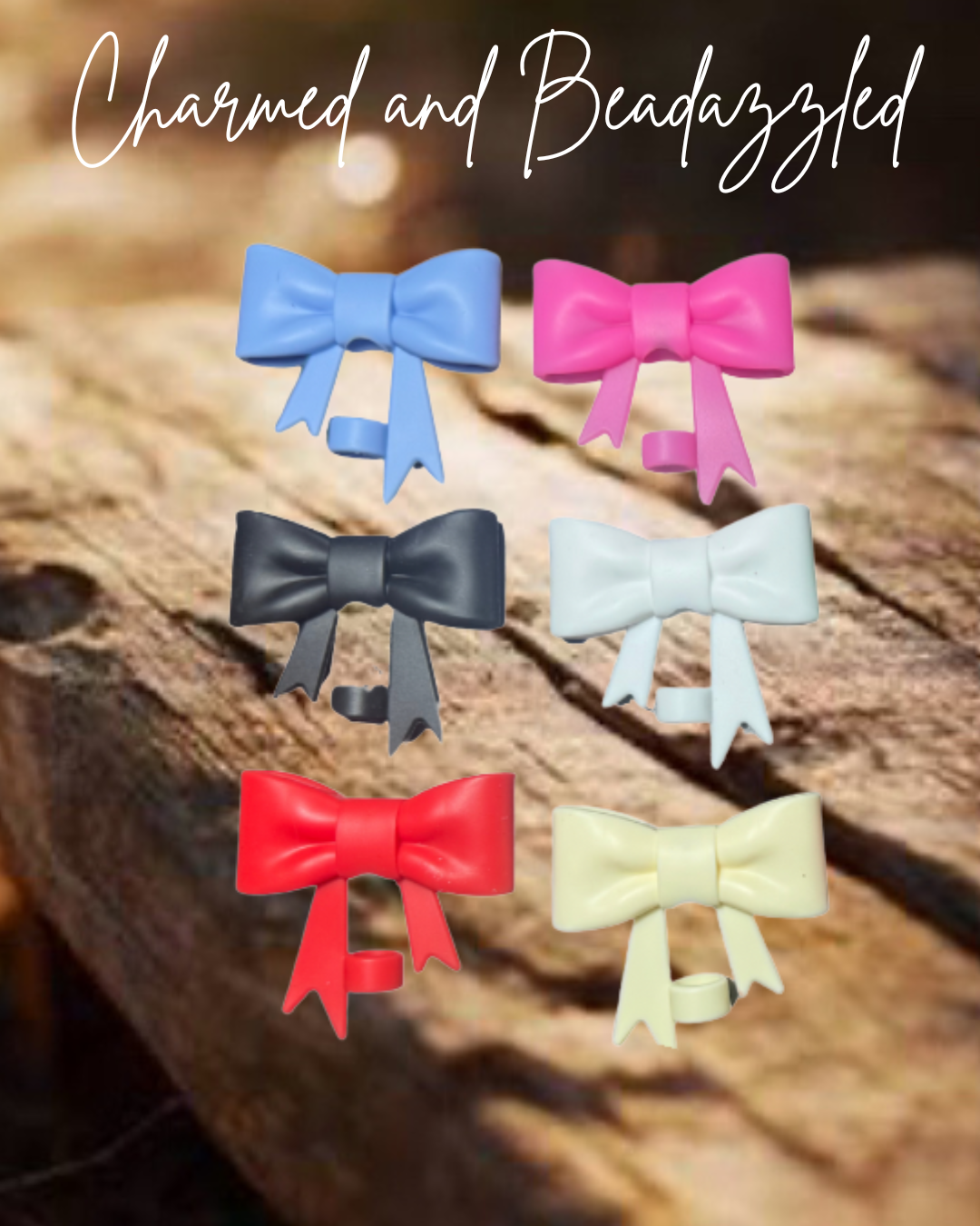 Even More Solid Bow Straw Toppers