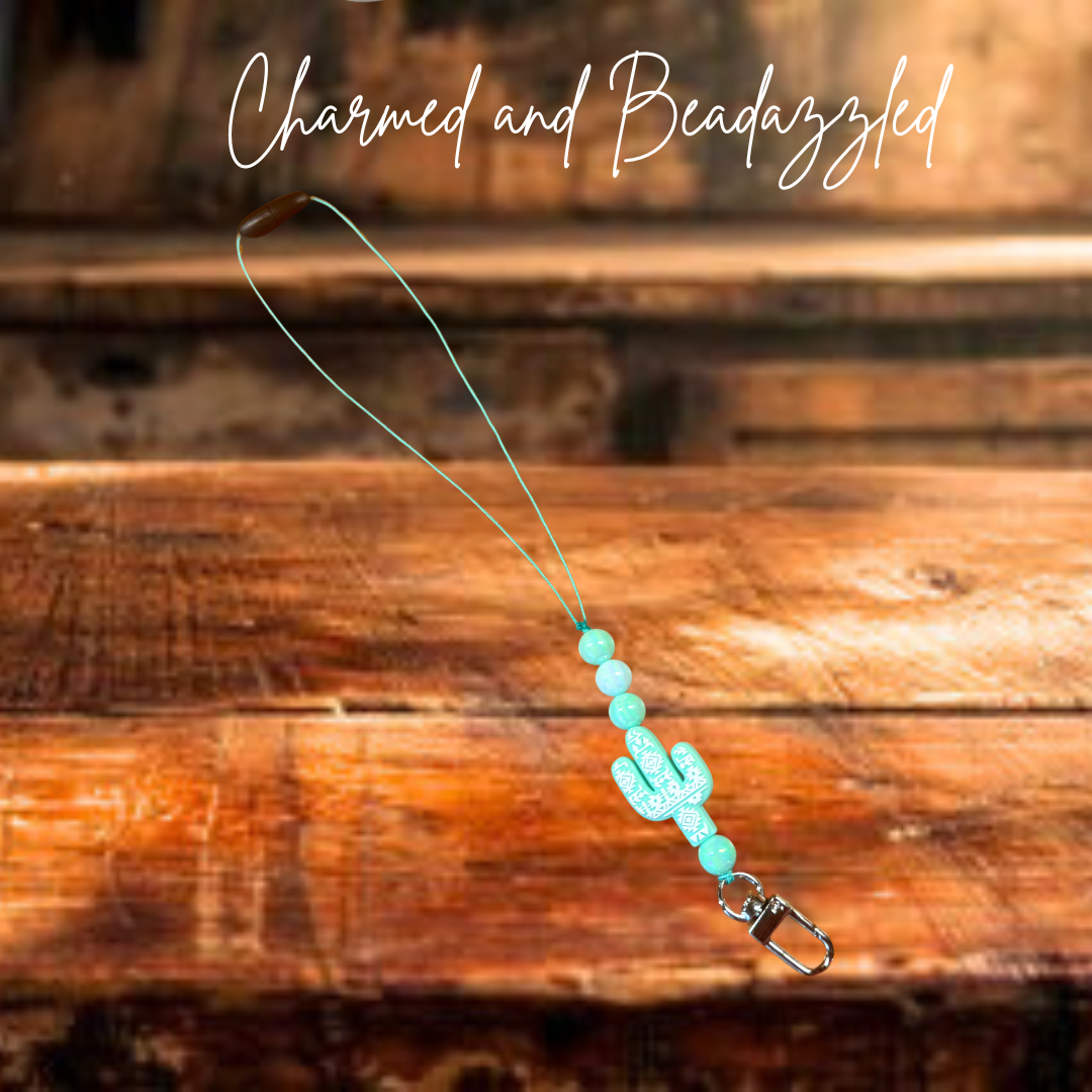 Green Cactus Car Charm Freshie Holder