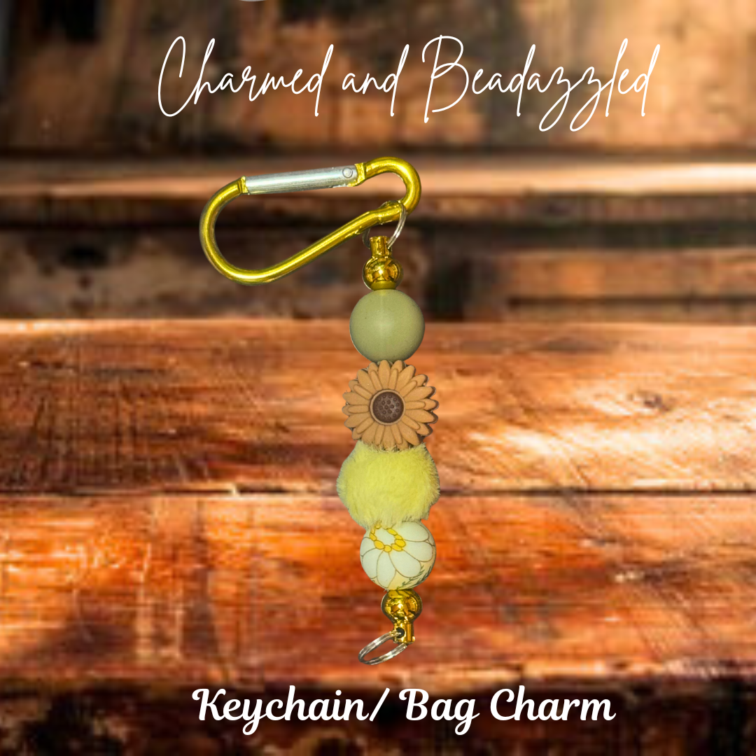 Yellow Sunflower Keychain