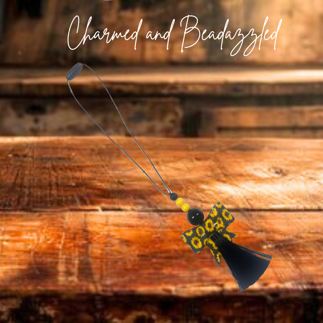 Sunflower Car Charm Freshie Holder