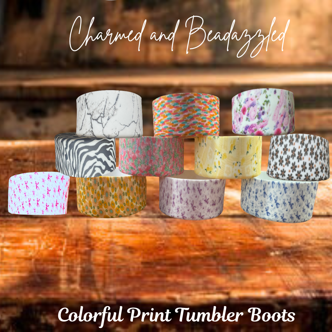 Colorful Prints Tumbler Boots