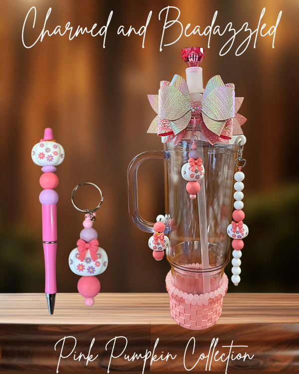 Pink Floral Pumpkin Collection