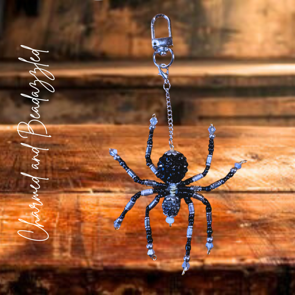 Black Spider Dangle/ Bag Charm